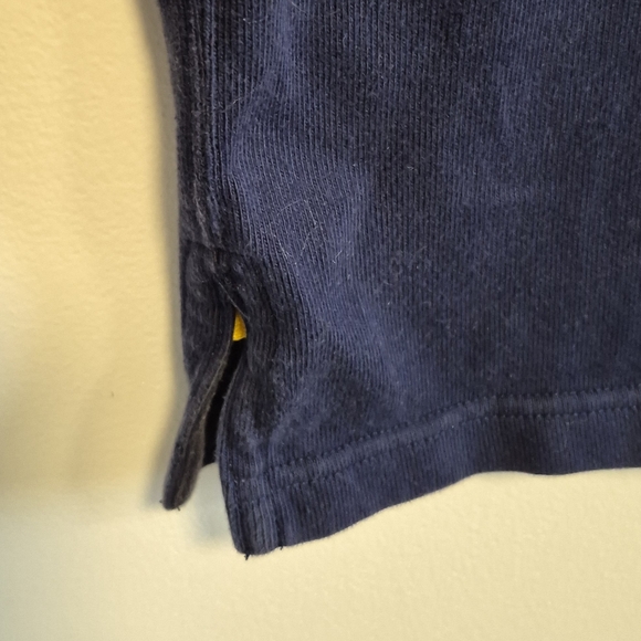 Vtg Polo Ralph Lauren Rugby Shirt Red/Blue Striped Elbow Patches Men's Size S - Picture 7 of 13